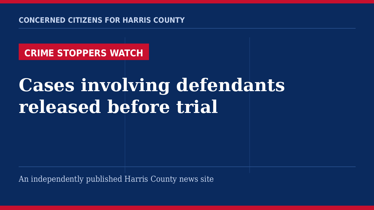 Crime Stoppers Watch section card, Concerned Citizens for Harris County