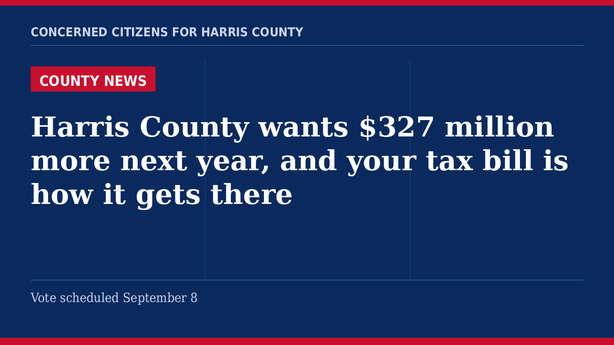 Harris County 2027 budget increase - Concerned Citizens for Harris County
